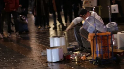 Street drumming, Drum and Base 動画素材 101349759