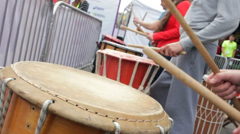 Street Drumming HD Stock Footage 37614891