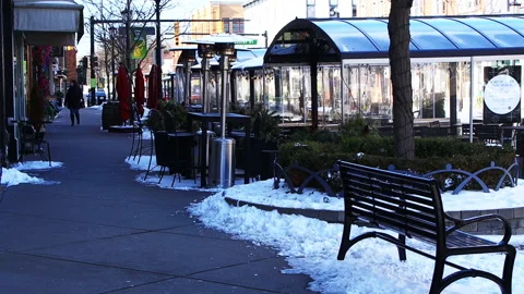 Street Eateries Brace For Second Wave Of COVID-19 Shutdown &amp; Winter Video stock 148305146