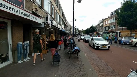 Street in Eindhoven Netherlands Stock Footage 94806926