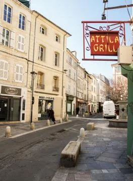 Street elements of stone decor. Foto stock