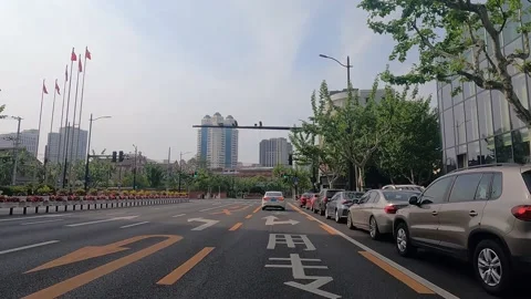 Street environment in Shanghai is under lockdown Stock Footage 194415994