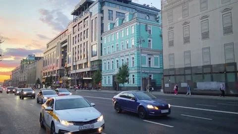 Street in the evening Stock Footage 158263413