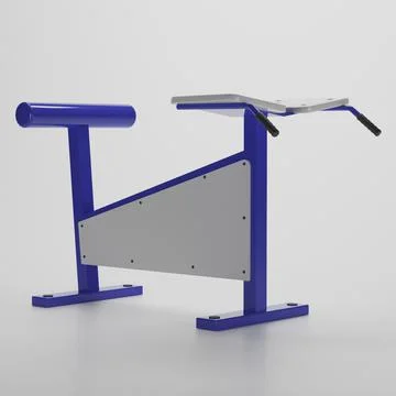 Street exercise machine "Hyperextension" 3D Model
