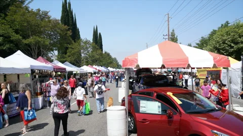 STREET FAIR TIME LAPSE Stock Footage 63882201