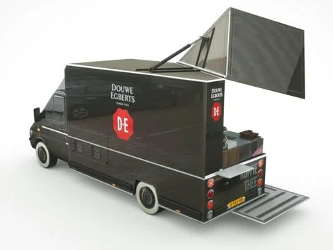 Street Fast-Food Truck Sprinter 3D Model