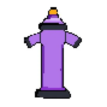 Street fire hydrant pixel art vector illustration Stock Illustration