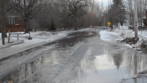 Street flood Stock Footage 101338132