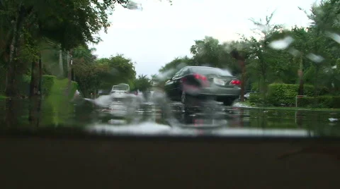 Street Flooding  Stock Footage 359091