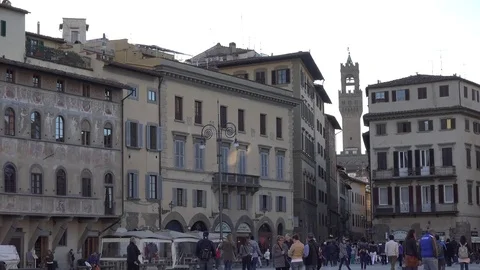A street of Florence Stock Footage 73664071