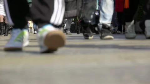 Street footsteps Vidéo 12389817