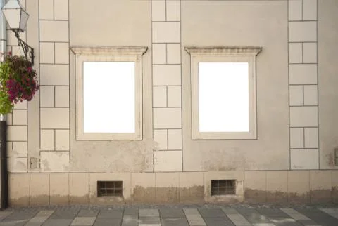 Street frame window Stock Photos