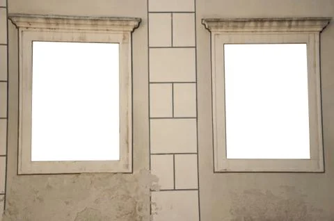Street frame window 库存照片