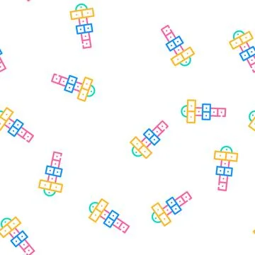 Street games vector seamless pattern Illustrazione stock