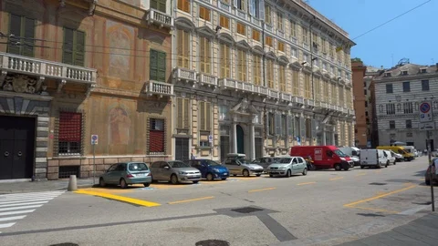Street in Genoa Stock Footage 112616407