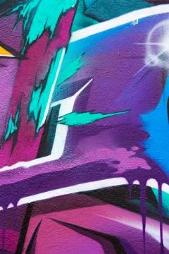 Street graffiti background Stock Illustration
