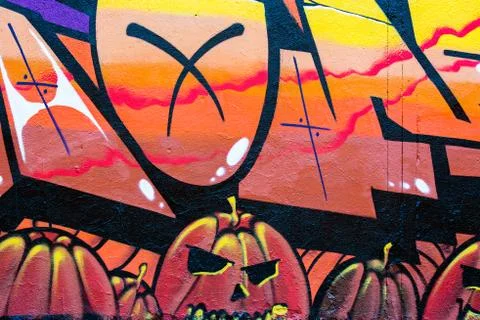 Street graffiti Stock Illustration
