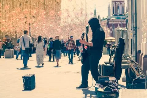 Street Guitar Rock Stock Photos