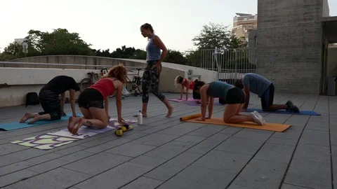 Street Handstand lesson Stock Footage 115583781
