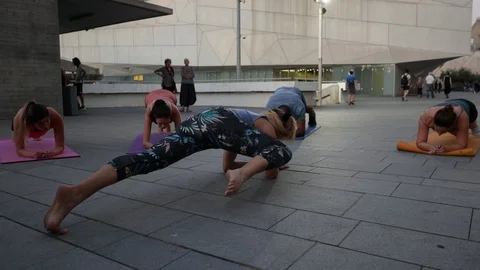 Street Handstand lesson Stock Footage 115584872
