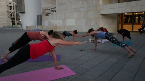 Street Handstand lesson Stock Footage 115585107