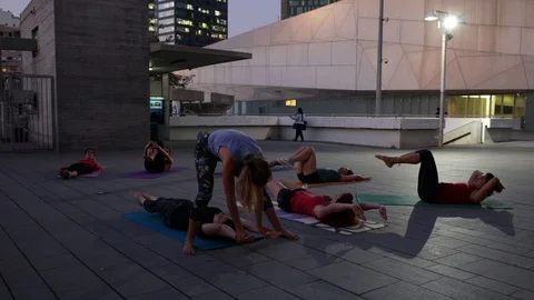 Street Handstand lesson Stock Footage 115588451