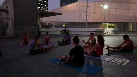 Street Handstand lesson Stock Footage 115591289