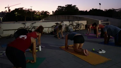 Street Handstand lesson Stock Footage 115591942