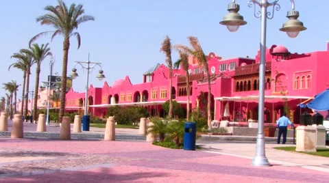 Street in Hurghada, Egypt Stock Footage 49479877