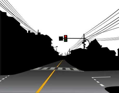 Street Stock Illustration