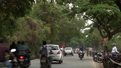 Street in India Stock Footage 51436055