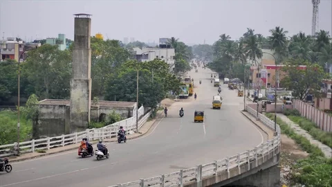 Street India Timelaps Day 4k Stock Footage
