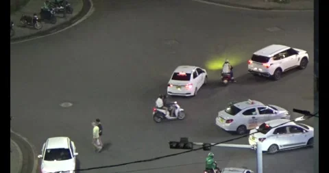 Street with intersection in Capital Hue Video stock 304472764