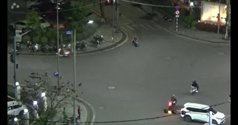 Street with intersection in Capital Hue Stock Footage 304472892