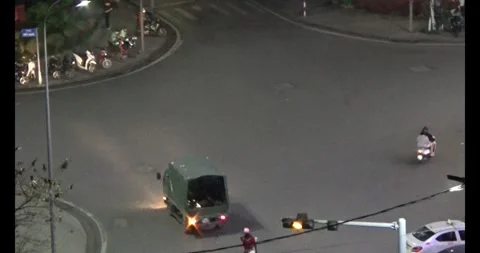 Street with intersection in Capital Hue Stock Footage 304472896