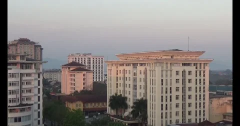 Street with intersection in Capital Hue Stock Footage 304472959