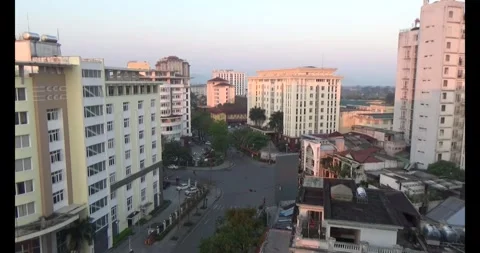 Street with intersection in Capital Hue Stock Footage 304473014