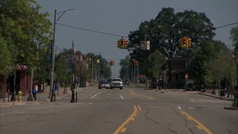 Street Intersection Stock Footage 88386607