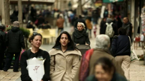Street of Jerusalem 2 Stock Footage 49700332