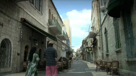 Street in Jerusalem Stock Footage 607756