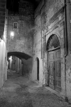 The street of the knights Stock Photos