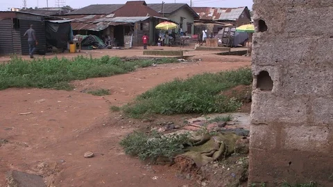 Street in Lagos Stock Footage