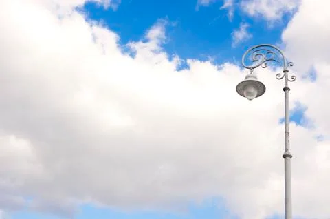 Street lamp at the cloud Foto stock