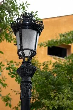 Street lamp with decorative elements Stock Photos