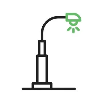 Street Lamp icon vector image. Stock Illustration