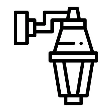 Street lamp Vector Icon Design Illustration Stock Illustration