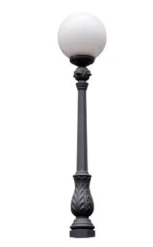 Street lamppost, isolated Stock Photos
