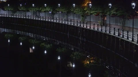 Street lamps in the city of Belfast Ireland in Ireland Stock Footage