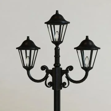 Street lamps collection V1 3D Model