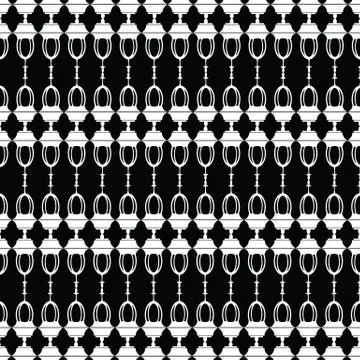 Street lamps seamless pattern. Vector abstract background. Stock Illustration